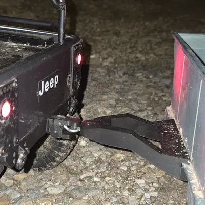 (Black Crow) Pintle hitch cho cản sau axial CJ7 (RC-Time)