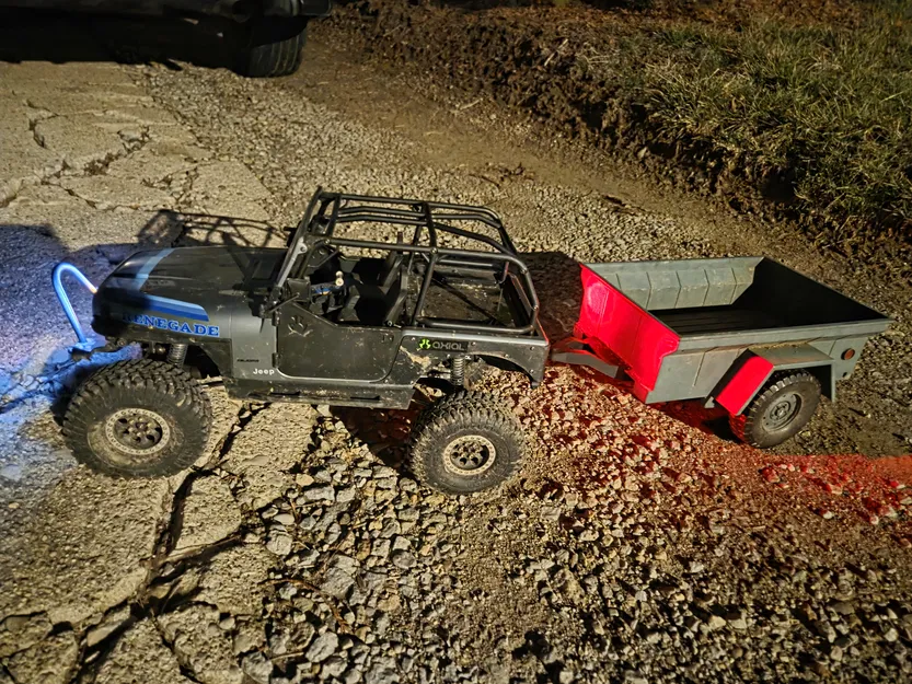 (Black Crow) Pintle hitch cho cản sau axial CJ7 (RC-Time) - Image 2