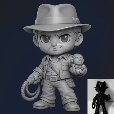 Chibi Indiana Jones