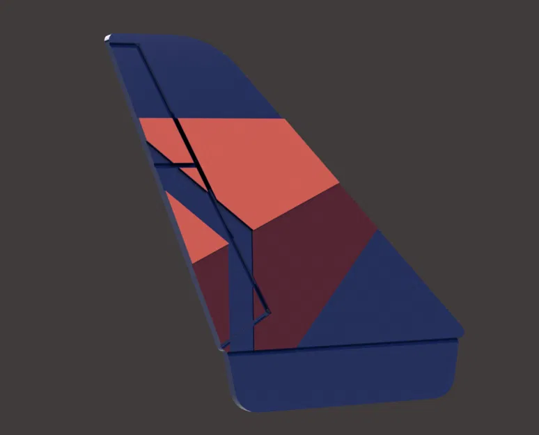 Delta Airlines - Đuôi máy bay làm lót ly & móc khóa - Image 1