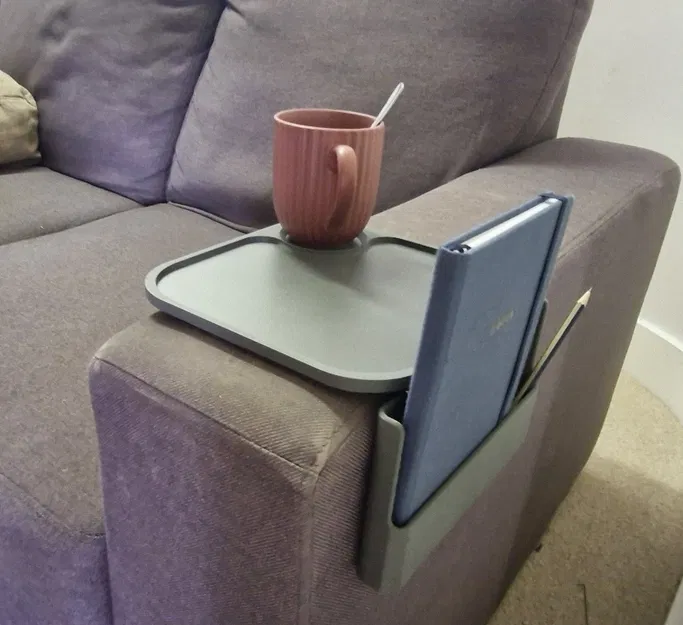 Tấm để ly cho tay vịn ghế sofa (couch cupholder plate) - Image 1