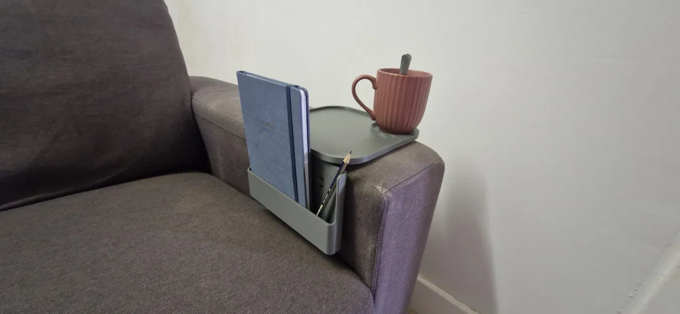 Tấm để ly cho tay vịn ghế sofa (couch cupholder plate) - Image 2