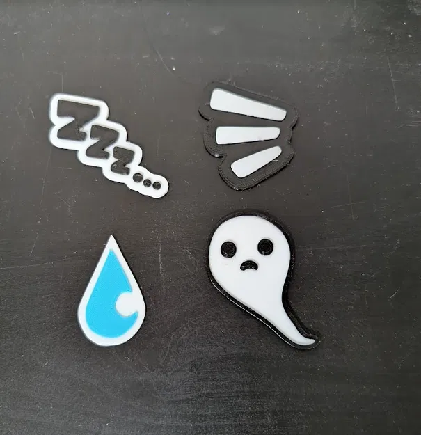 Phụ kiện kẹp tóc biểu cảm anime - Image 1