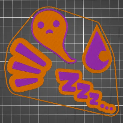 Phụ kiện kẹp tóc biểu cảm anime