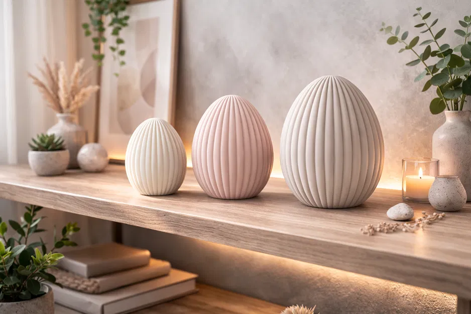 Bộ trứng gân Ribbed eggs set 3 - Image 1