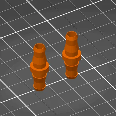 Đầu nối ống (hose connector / Schlauchverbinder) 6mm ID / 9mm OD