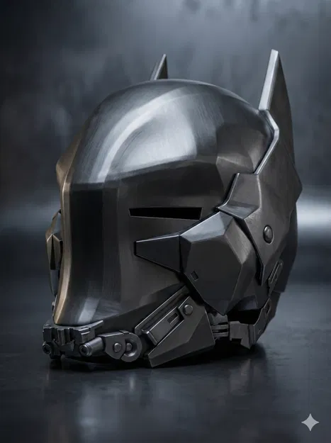 Mũ Batman Arkham (Batman Arkham Helmet) – File 3D in cosplay - Image 2