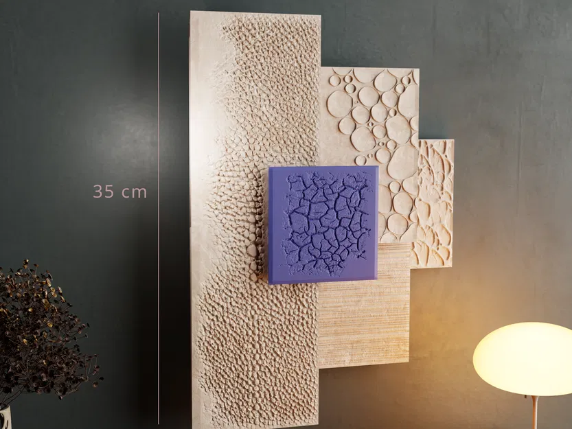 WALL of natural textures – Bộ panel treo tường texture tự nhiên - Image 1