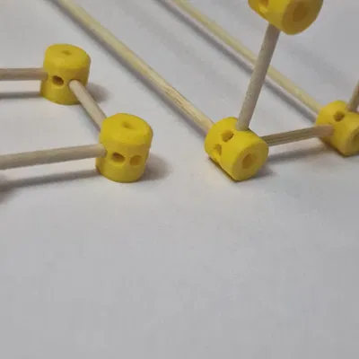 Khớp nối cho mô hình cấu trúc không gian (que 2.5mm)