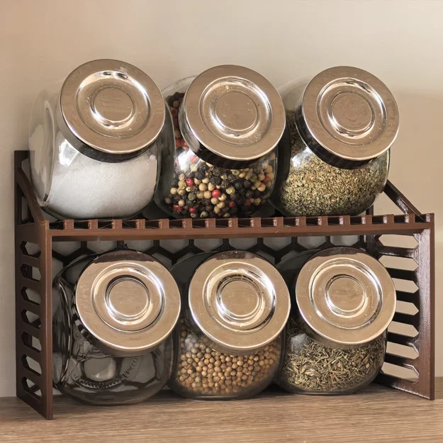 Kệ/giá/organizer không cần support cho hũ gia vị IKEA (hoặc đồ khác) - Image 1