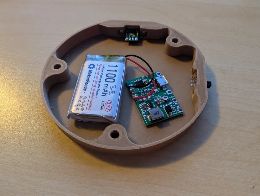 Đế Diorama có Pin & Cổng USB-C cho LED (⌀10cm) - Image 6