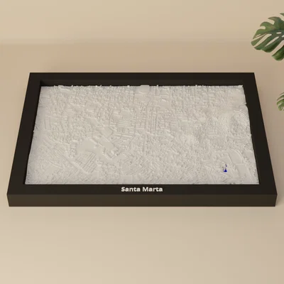 Santa Marta, Colombia - Mô hình thu nhỏ 3D