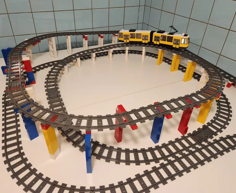 Gạch dốc chuyển độ cho đường ray Lego - Image 4