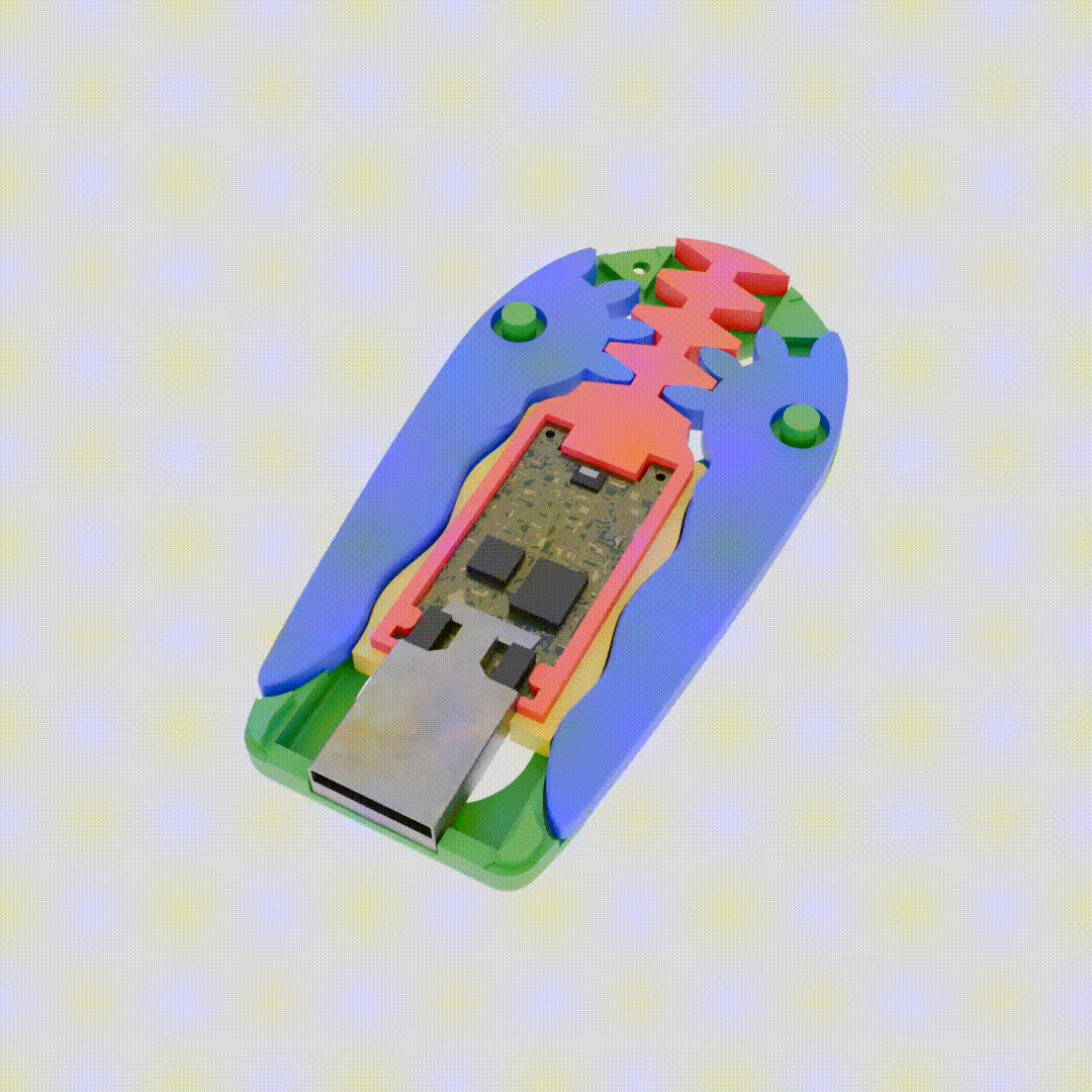 Tire-clé – Vỏ USB cơ khí kiểu tire-bouchon, đóng mở “click” - Image 6