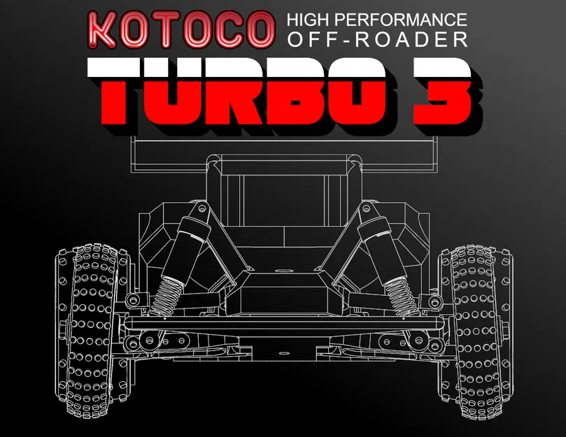 Turbo 3 - Buggy địa hình RC tỉ lệ 1:10 phong cách vintage - Image 1