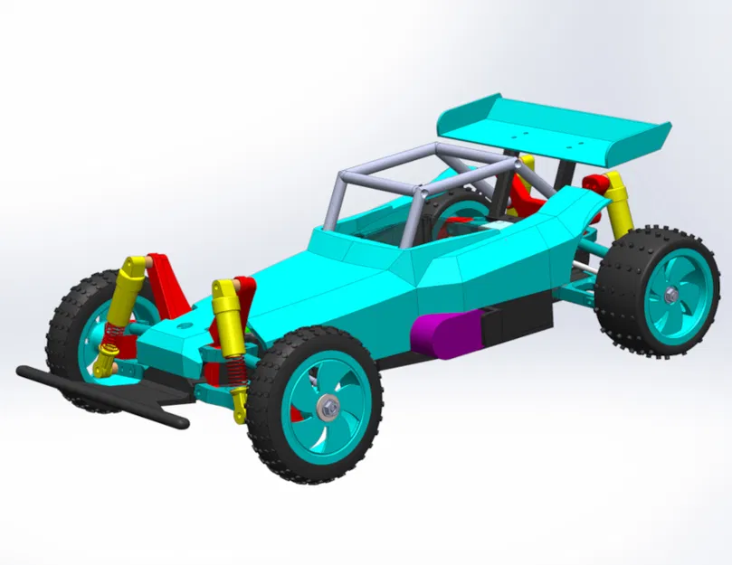 Turbo 3 - Buggy địa hình RC tỉ lệ 1:10 phong cách vintage - Image 4