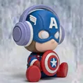Captain America Dễ Thương Đeo Tai Nghe - Thumbnail 2