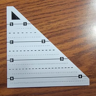 Tam giác quilting 45/90° (Quilting triangle)