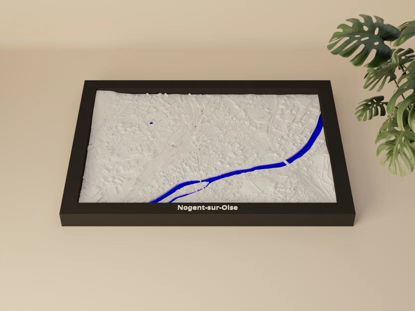 Nogent-sur-Oise, France - 3D Miniature - Image 1