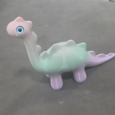 Khủng long dễ thương - tương thích mắt thủy tinh 6mm + 8mm