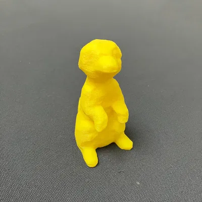 Low poly MEERKAT (Chồn đất) – 3D scan thú nhồi bông IKEA