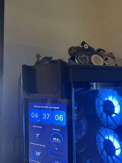 Giá đỡ iPhone 15 Max & 15 Pro Max cho mặt trước nghiêng Hyte Y70 - Image 1