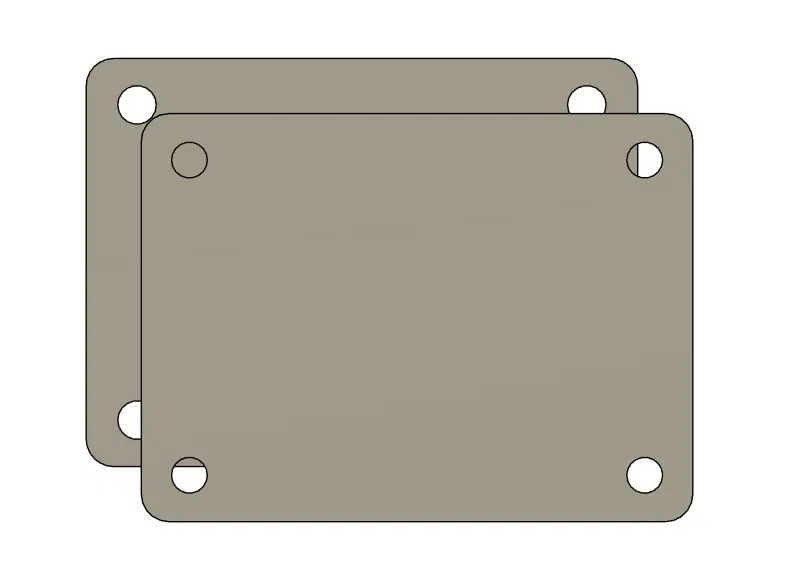 Nắp che plate/lỗ cho bass drum Gretsch Catalina (Gretsch Catalina Bass Drum Plate/Hole Covers) - Image 1