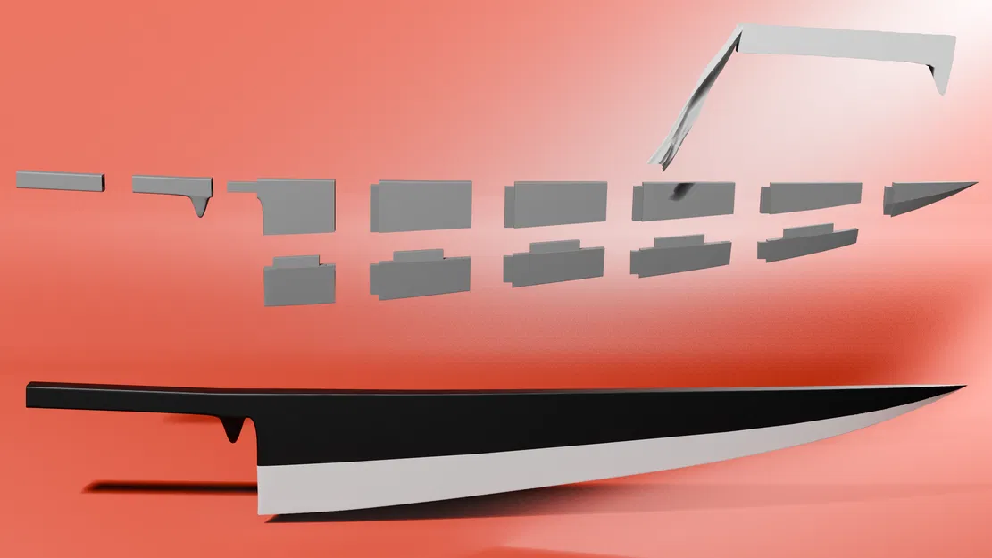 Zangetsu – Kiếm huyền thoại trong Bleach (mẫu 3D) - Image 3