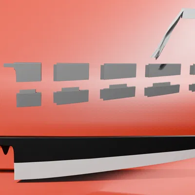 Zangetsu – Kiếm huyền thoại trong Bleach (mẫu 3D)