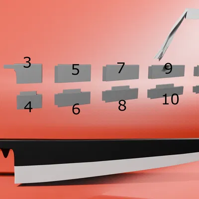 Zangetsu – Kiếm huyền thoại trong Bleach (mẫu 3D)