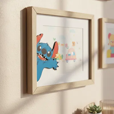 Lilo & Stitch – Decor 2D (Stitch thò ra sau góc/khung)