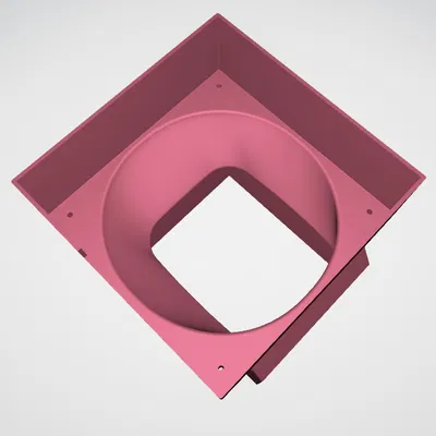 Fan housing 120mm thay thế (Alternative 120mm fan housing)