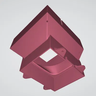 Fan housing 120mm thay thế (Alternative 120mm fan housing)