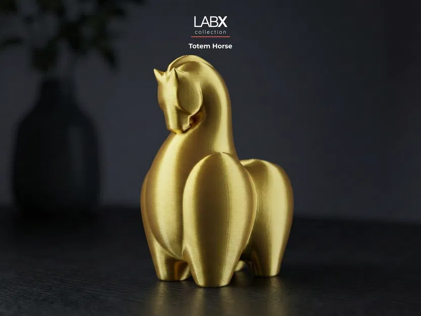 Totem Horse – Tượng Ngựa Totem Tối Giản In 3D - Image 1