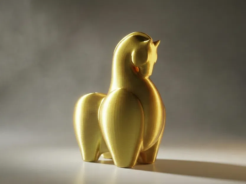 Totem Horse – Tượng Ngựa Totem Tối Giản In 3D - Image 4