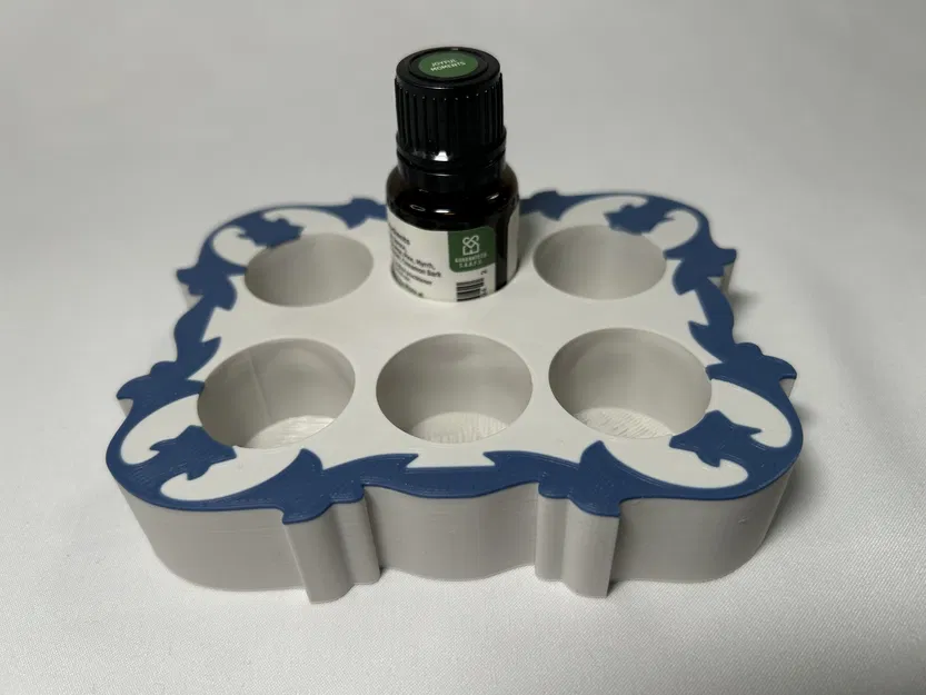 Giá đỡ chai tinh dầu hình chữ nhật (Essential Oil Rectangle Bottle Holder) - Image 1