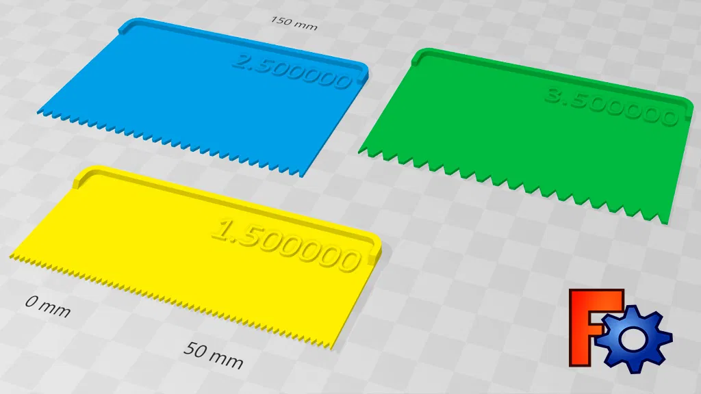 Bộ bay răng dán keo Parametric (FreeCad) - Image 1