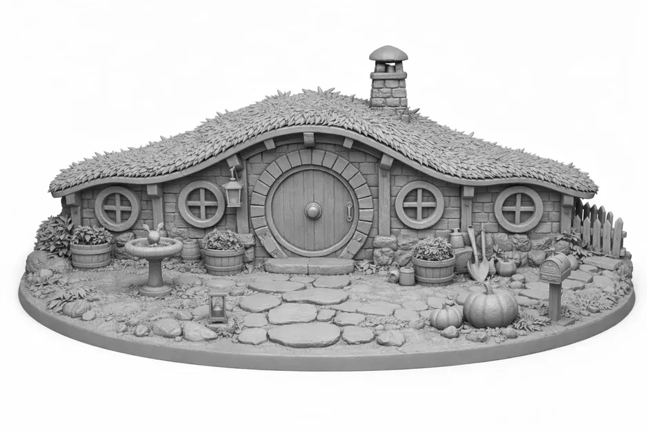 Mô hình Nhà Hobbit Bag End (The Shire) – Lord of the Rings (LOTR) - Image 4