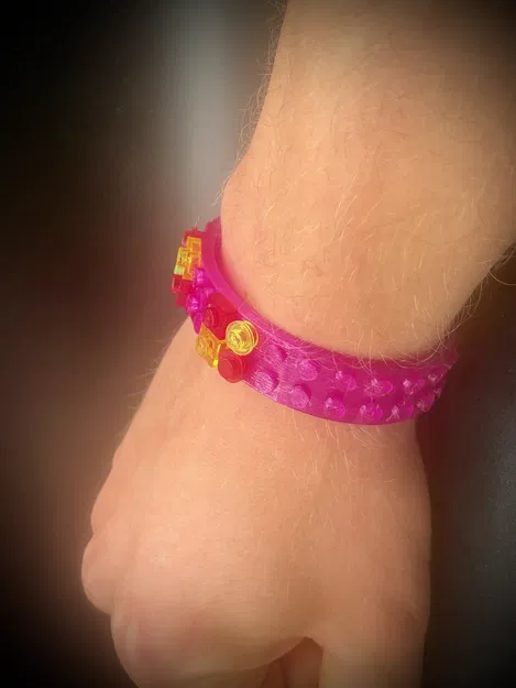 Vòng tay Brick Lego dẻo TPU (Flexible TPU Bracelet) - Image 3