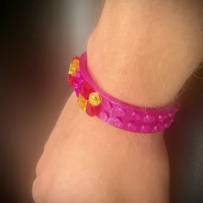 Vòng tay Brick Lego dẻo TPU (Flexible TPU Bracelet)