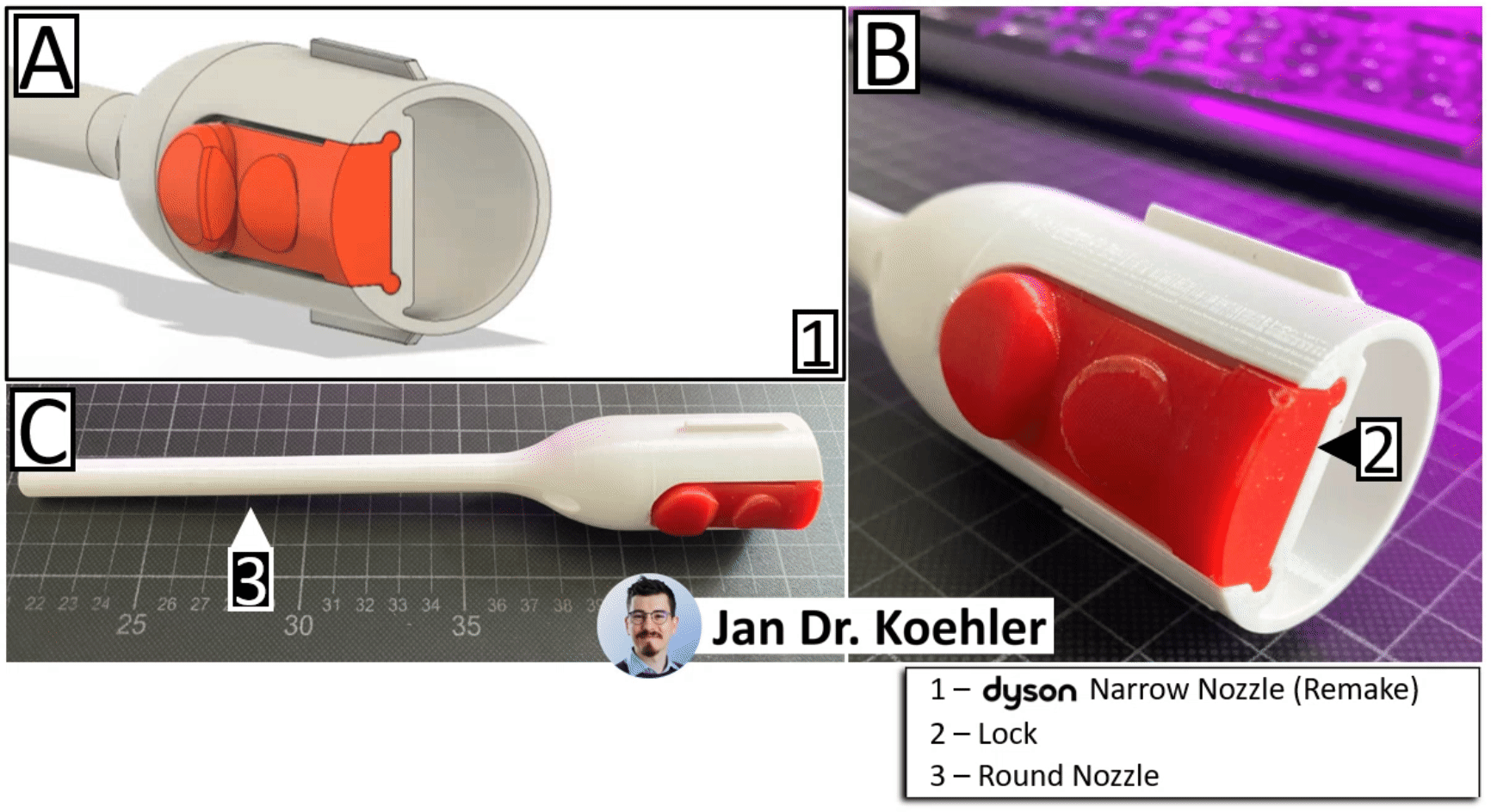 Remake Đầu Hút Tròn Hẹp Dyson (Không cần AMS) - Image 1