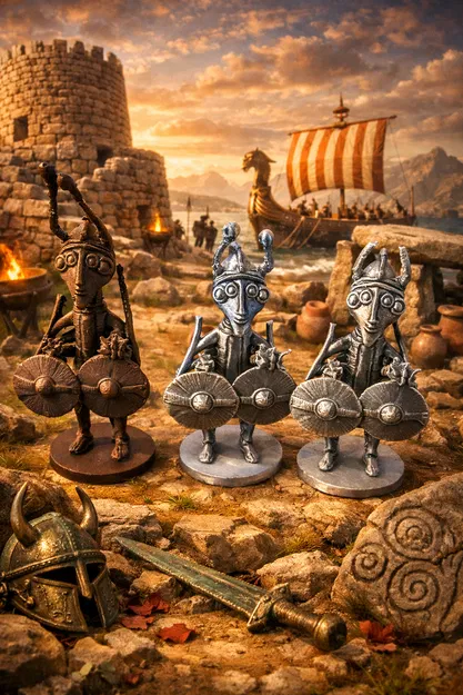 Bronzetto chiến binh Sardegna SHARDANA (bản replica tượng) - Image 1