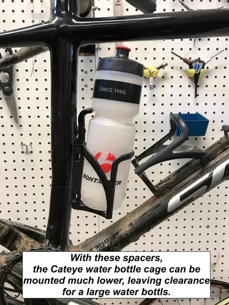 Ngàm offset gắn bình nước Cateye composite (water bottle cage mounts) - Image 6