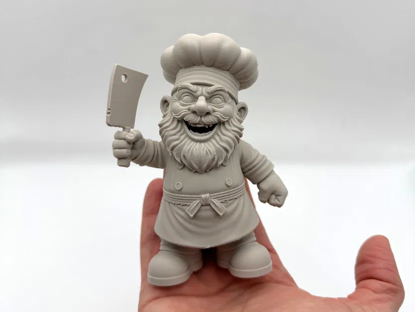 Butcher Gnome – Chú lùn đồ tể cầm dao phay - Image 1