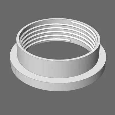 Vòng khóa ren giữ chụp đèn Ikea (Ikea Lamp Threaded Lock Ring)