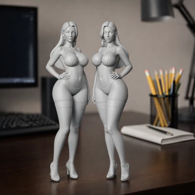 Hai chị em sinh đôi gợi cảm trong đồ lót - Image 1