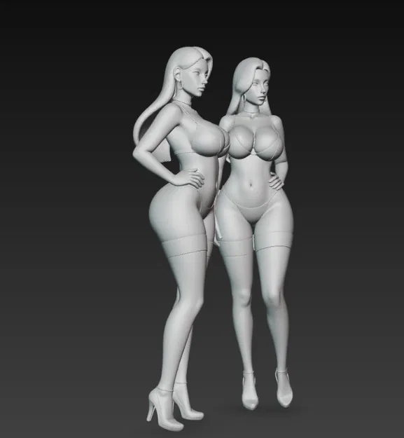 Hai chị em sinh đôi gợi cảm trong đồ lót - Image 2