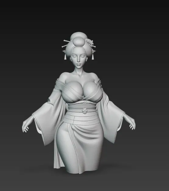 Cô gái Nhật gợi cảm ngực lớn trong trang phục truyền thống - Image 2