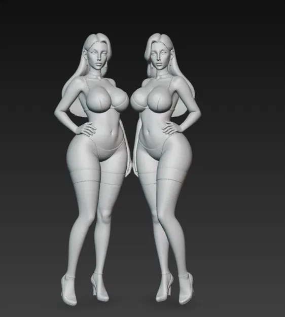 Hai chị em sinh đôi gợi cảm trong đồ lót - Image 3