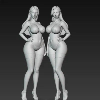 Hai chị em sinh đôi gợi cảm trong đồ lót